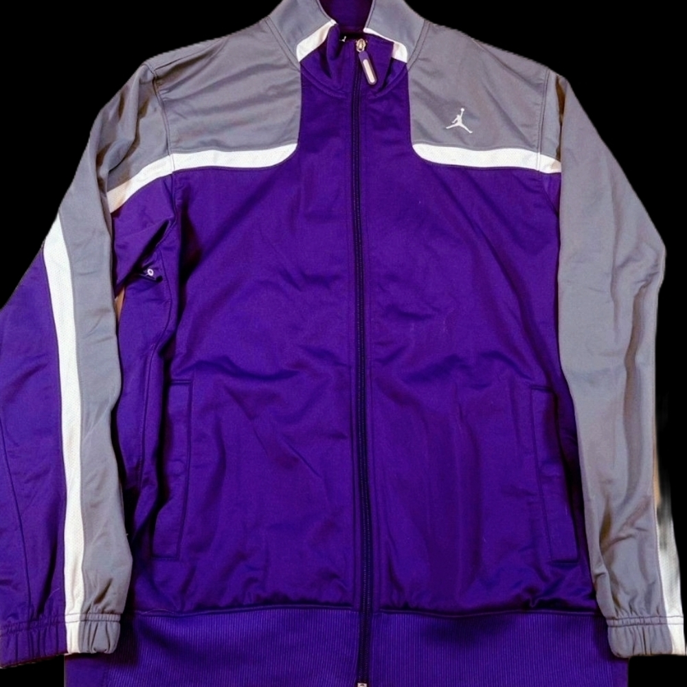 Men's Purple and Gray Jacket
